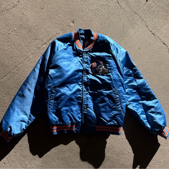 Denver Broncos 80's Chalk Line Bomber - www.disolcolor.com
